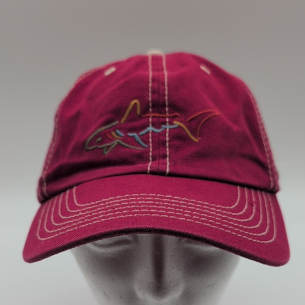 Greg Norman Collection Red Cap with Shark Logo